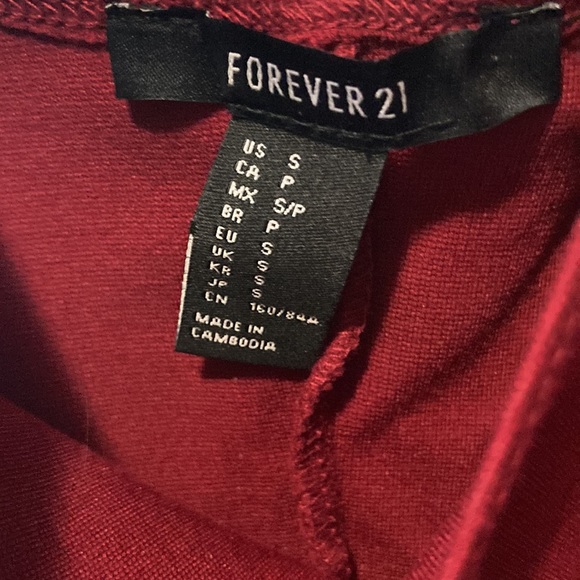 Forever 21 sleeveless bodycon red dress - Picture 4 of 4